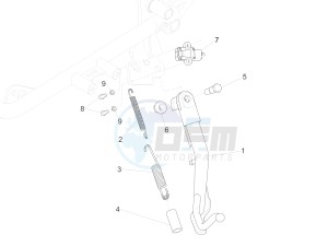 V9 Roamer 850 (EMEA) drawing Central stand