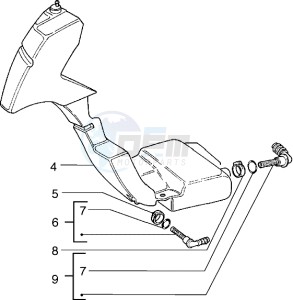 Typhoon 125 X drawing Supplementary tank