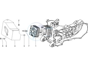 NRG 50 power DT drawing Cylinder head cover