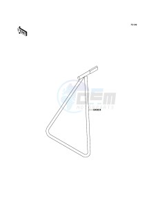 KX125 KX125-M3 EU drawing Stand(s)