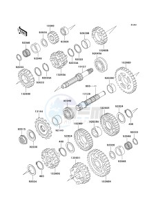 ZX 600E [ZX-6 NINJA ZZR 600] (E10-E13 E13 CAN ONLY) ZZR 600 drawing TRANSMISSION