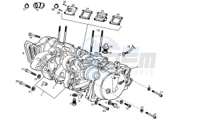 SENDA R X-RACE - 50 CC VTHSR1A1A drawing CRANKCASE - COVER