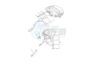 FZ6 600 drawing TAILLIGHT