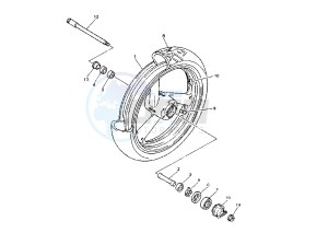 FZR 1000 drawing FRONT WHEEL