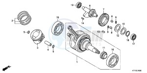 CBR125RWB CBR125RW E drawing CRANKSHAFT/ PI STON