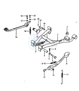 GSX1100 (T-X) drawing STAND