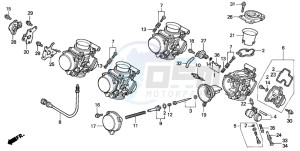 CBR600FS drawing CARBURETOR (COMPONENT PARTS)