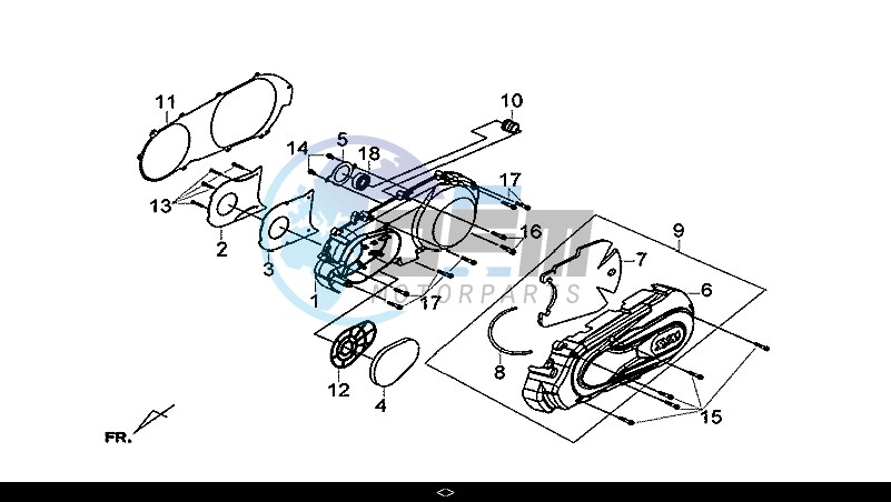 L. CRANK CASE COVER