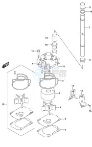 DF 250 drawing Water Pump