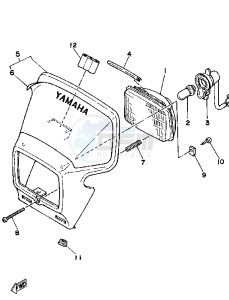 TT A 350 drawing HEADLIGHT