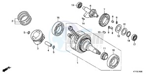 CBR125RSD CBR125RS UK - (E) drawing CRANKSHAFT/PISTON