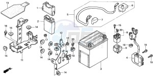 VT1100C2 drawing BATTERY