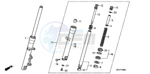 XL125VB drawing FRONT FORK