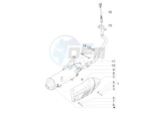 Medley 125 4T ie ABS E4 (EMEA) drawing Silencer