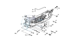 HD 2 125 drawing CRANKCASE LEFT