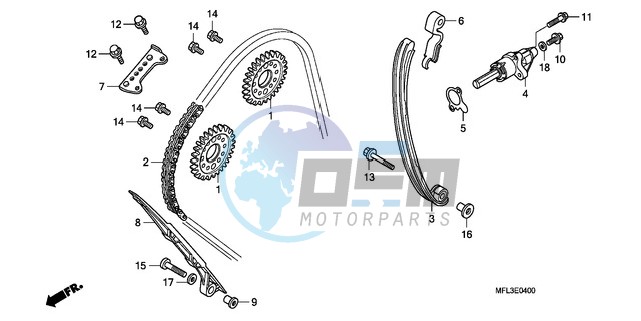 CAM CHAIN/TENSIONER