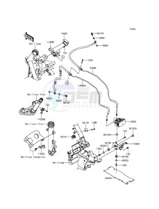 VULCAN S ABS EN650BGFA XX (EU ME A(FRICA) drawing Brake Piping