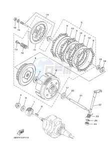 YB125 (2CS8) drawing CLUTCH