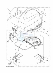 F250GETX drawing FAIRING-UPPER