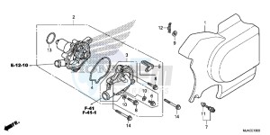 VT750C2SE Shadow - VT750C2S-E UK - (E) drawing WATER PUMP