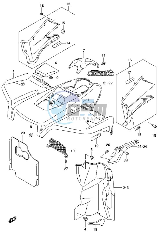 FRONT FENDER (LT-A500XL4 P17)