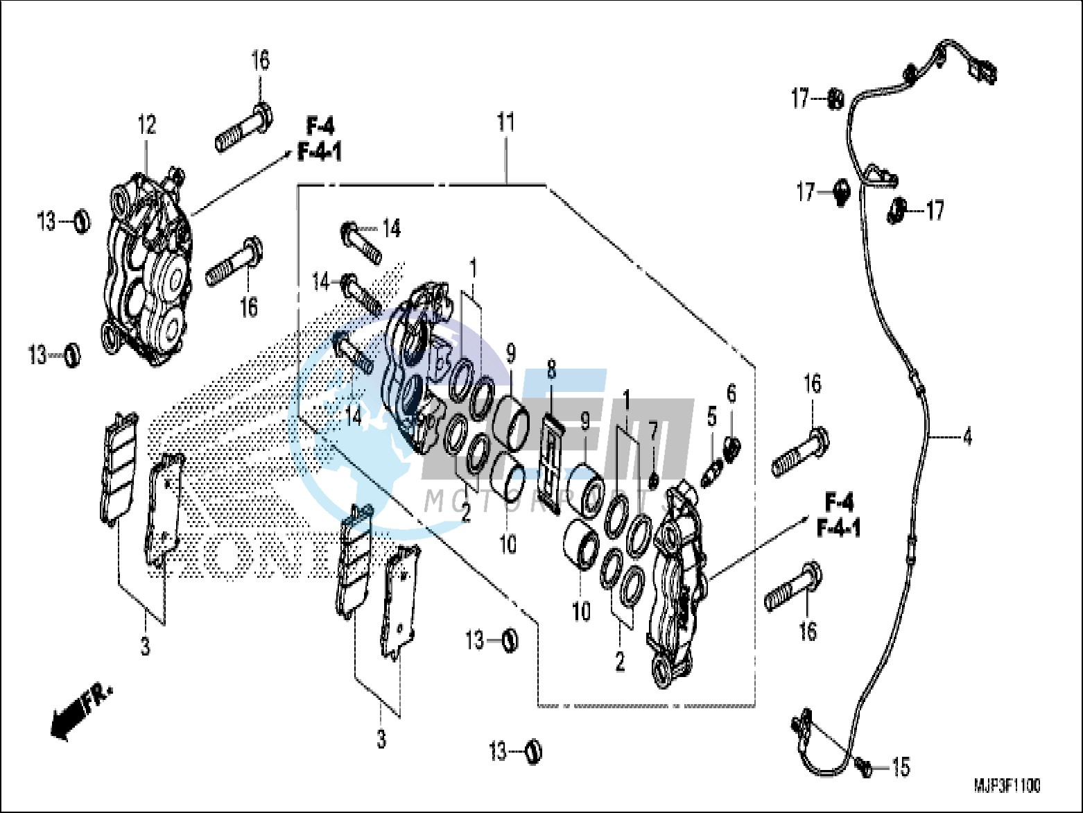 FRONT BRAKE CALIPER