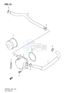 GSR750 EU drawing OIL COOLER