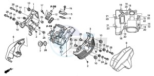 VTX1300S drawing FRONT CYLINDER HEAD COVER