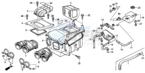 CBX750P2 drawing AIR CLEANER