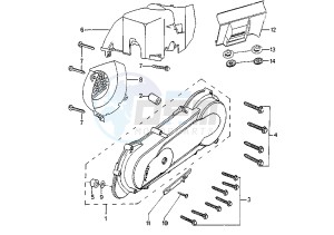 ELYSEO - 100 cc drawing CRANKCASE COVER