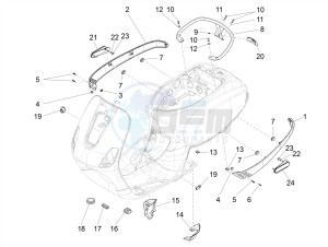 LX 125 4T 3V IGET NOABS E3-E4 (APAC) drawing Side cover - Spoiler