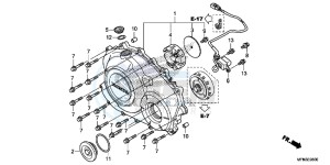 CB1000RAF CB1000R 2ED - (2ED) drawing RIGHT CRANKCASE COVER