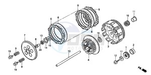 CR125R drawing CLUTCH