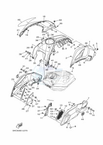 MT-07 ABS MTN690-A (B4C9) drawing FUEL TANK 2