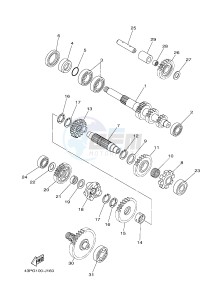 YFM550FWAD YFM550PF GRIZZLY 550 EPS (2LBA) drawing TRANSMISSION