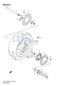 GSX-R1000 (E2) drawing REAR WHEEL (GSX-R1000K2)