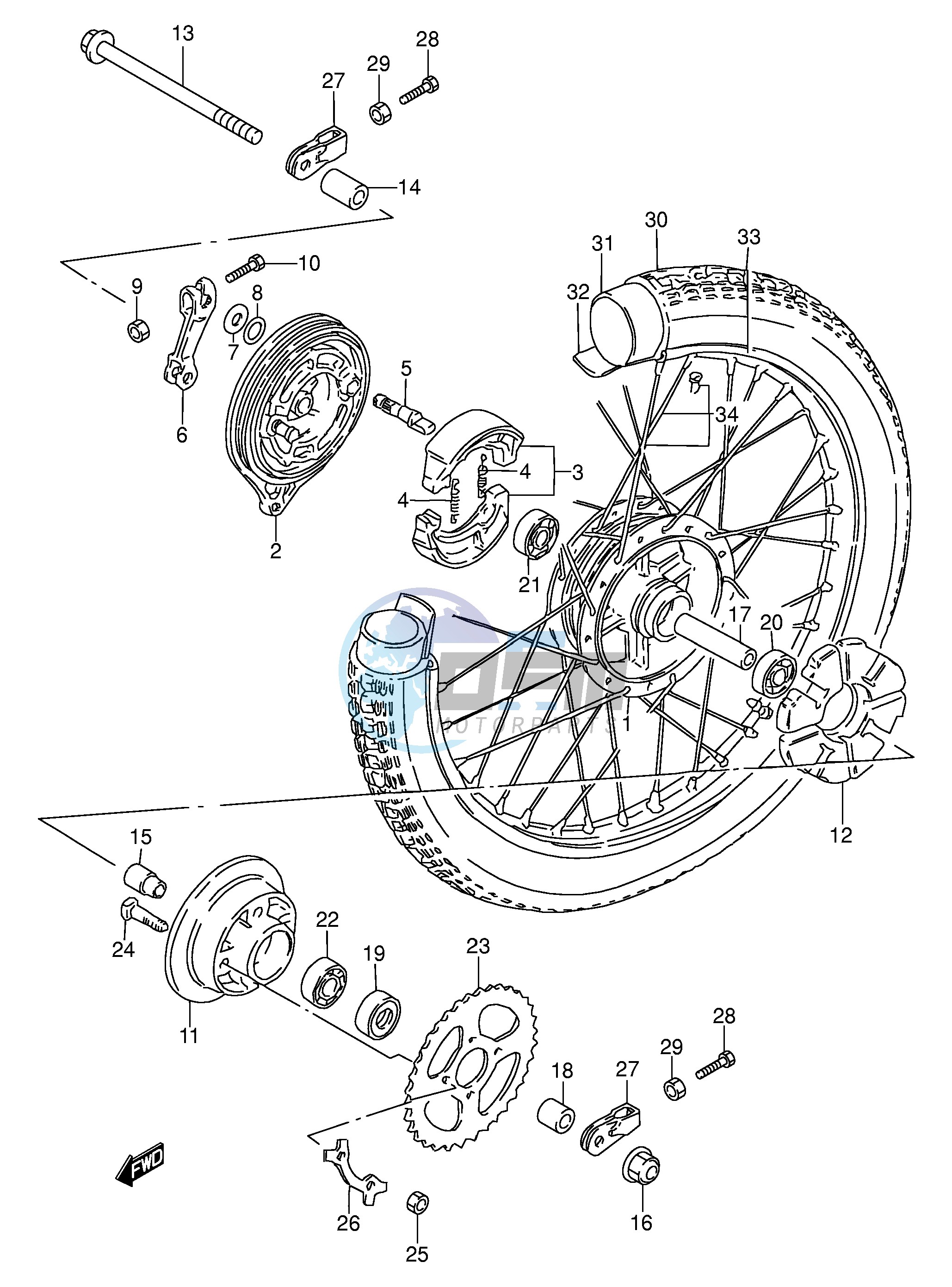 REAR WHEEL (E94,P9,P48)