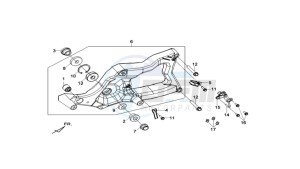 MAXSYM 400 EFI drawing REAR FORCPLATE