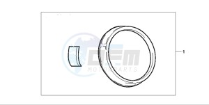 CB600F2 HORNET S drawing METER RING