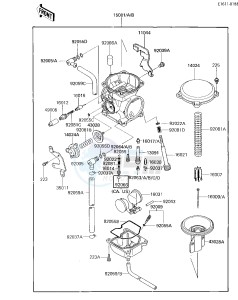 KL 600 B [KL600] (B1-B2) [KL600] drawing CARBURETOR