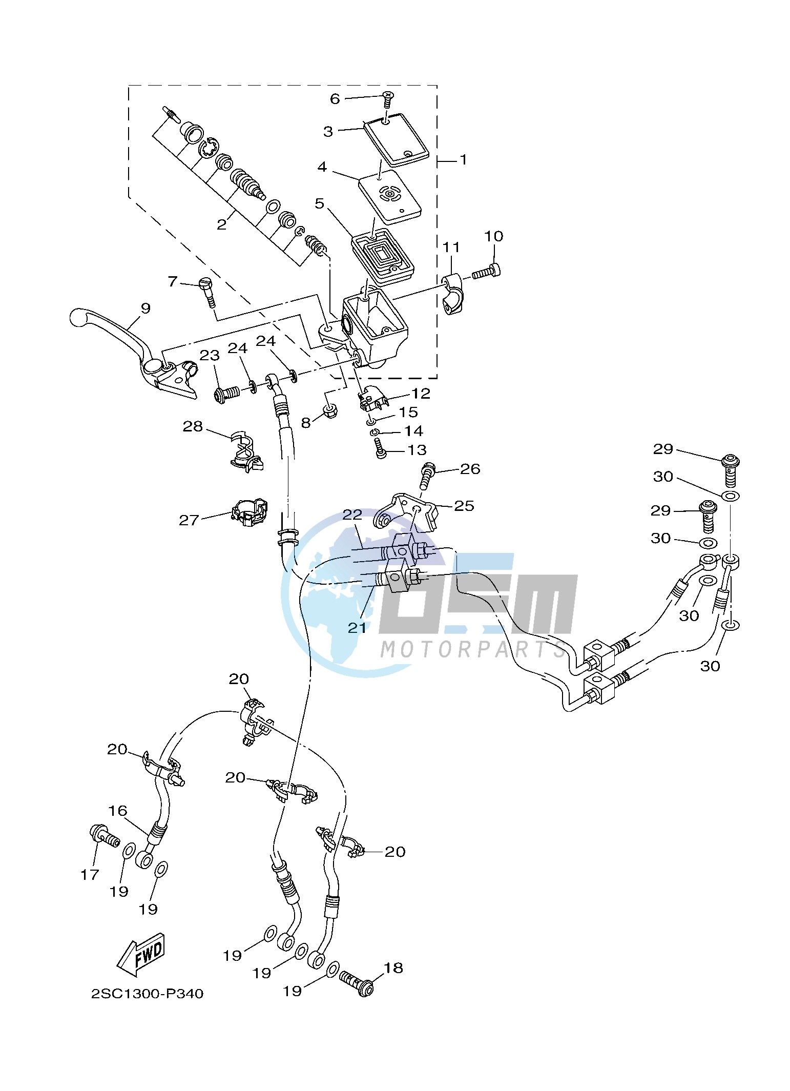 FRONT MASTER CYLINDER