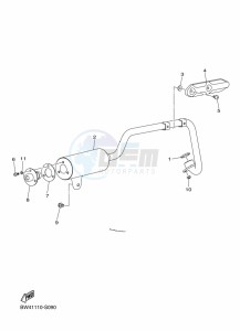 YFZ50 (BW4D) drawing EXHAUST