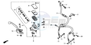 CBR600FS drawing FR. BRAKE MASTER CYLINDER