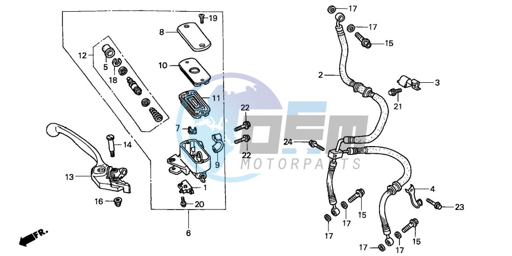 FR. BRAKE MASTER CYLINDER