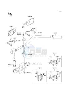 VN 1600 A [VULCAN 1600 CLASSIC] (A6F-A8FA) A7FA drawing HANDLEBAR