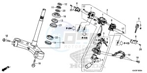 NSS300D Forza - NSS300D UK - (E) drawing STEERING STEM/ COMBINATION SWITCH (E/ ED/ F/ MA)