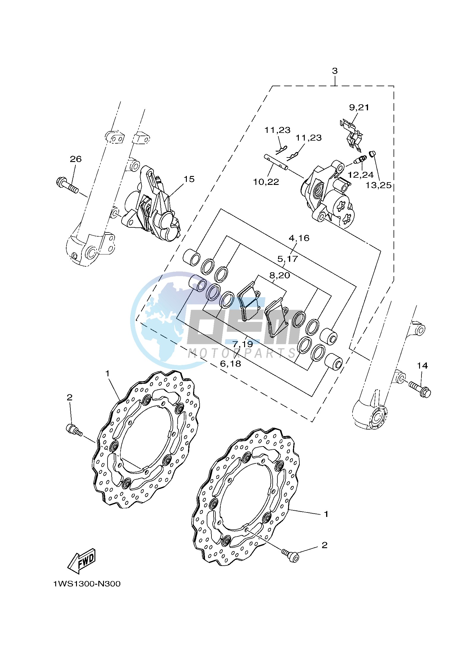 FRONT BRAKE CALIPER