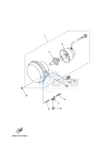 YXM700E YXM70VPXG VIKING EPS (B423) drawing HEADLIGHT