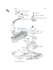 KRF 750 F [TERYX 750 4X4 NRA OUTDOORS] (F8F) C9F drawing FUEL INJECTION