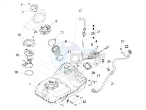 MEDLEY 150 4T IE ABS E3 2020 (APAC) drawing Fuel tank